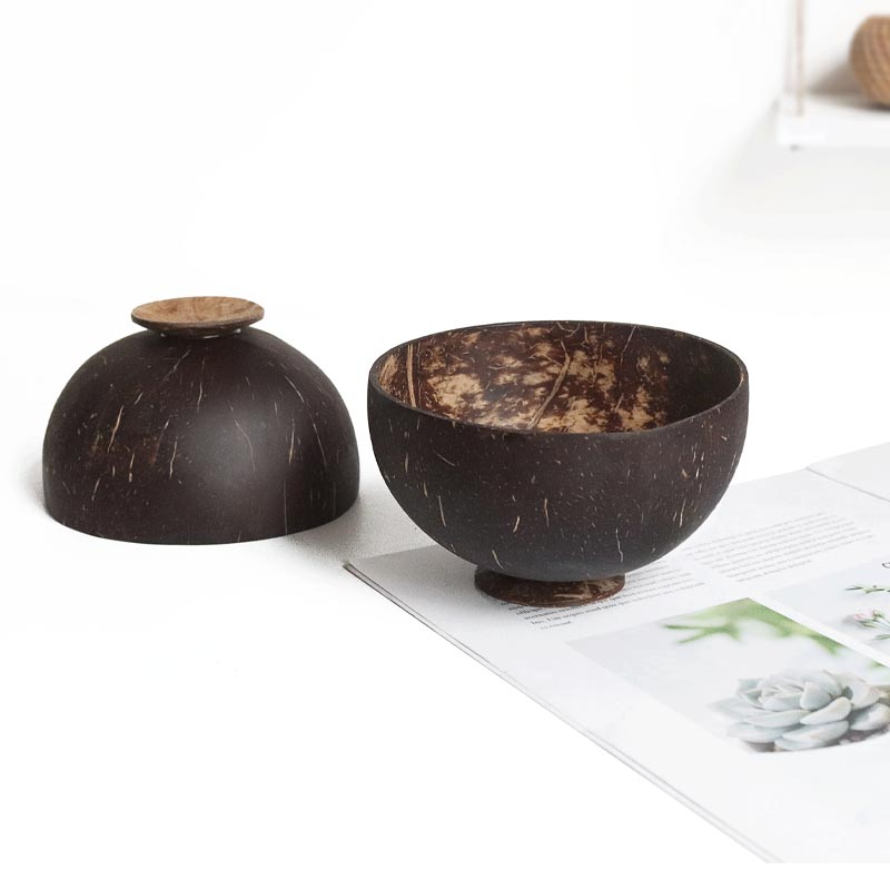 Dim Sum Basket - 1 sztuk naturalne miska kokosowa zestaw