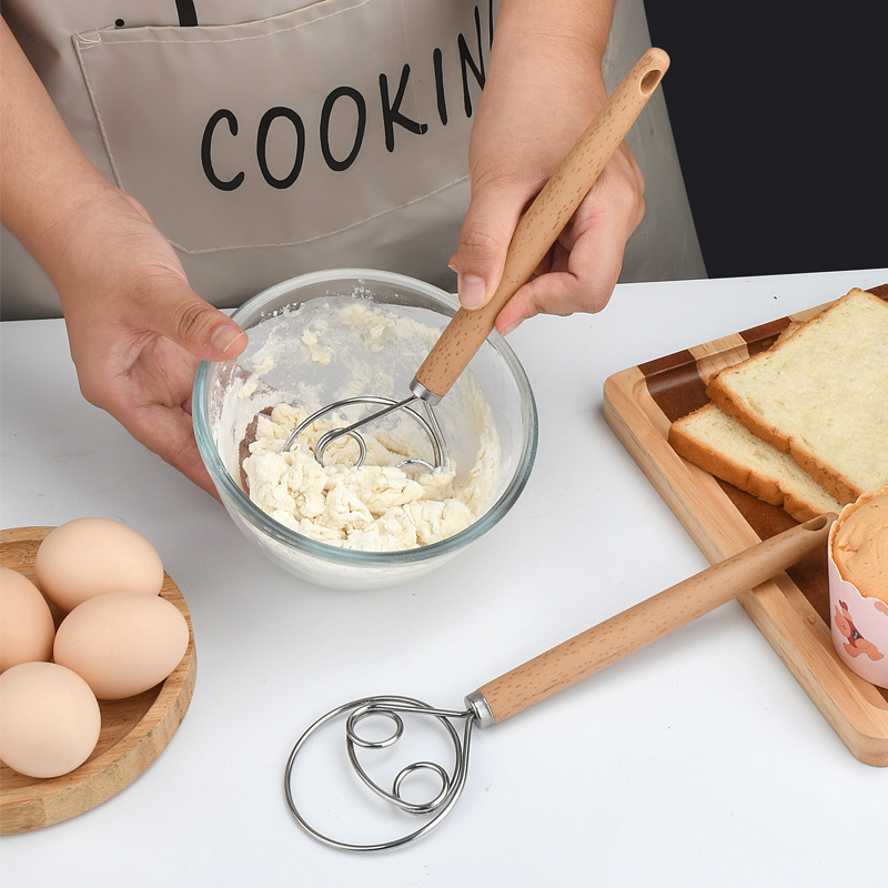 Danish Pancake Pan - Nowy·10-calowy mikser ręczny ze stali nierdzewnej