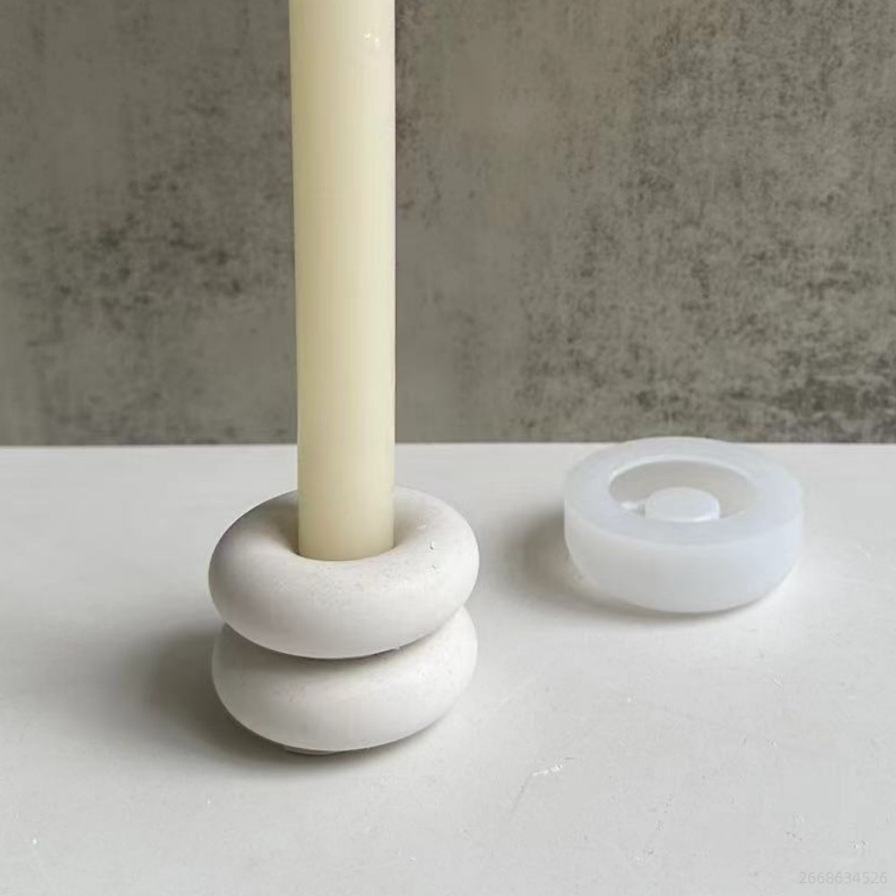 Okrągły świecznik w kształcie  – Donut Mold Silicone recenzja i cena