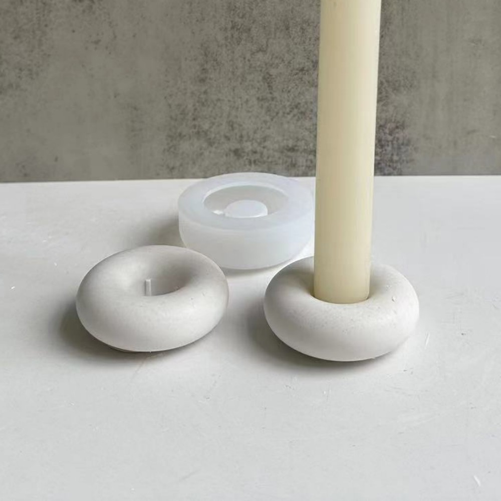 Okrągły świecznik w kształcie  – Donut Mold Silicone recenzja i cena